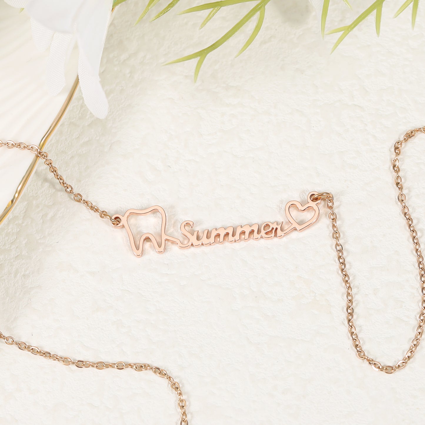 Custom Name Pendant Dentisit Necklace QN-N8595