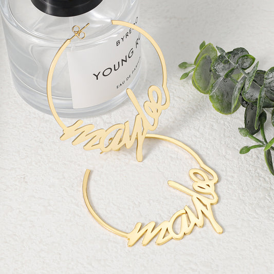 1 Pair Custom Name Earring QN-E8689