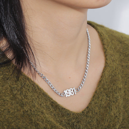 Custom Name Bracelet With Cuban Chain QHB3115