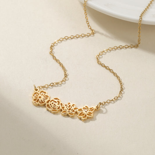 Benutzerdefinierte Halskette mit beliebigem Namen QN407