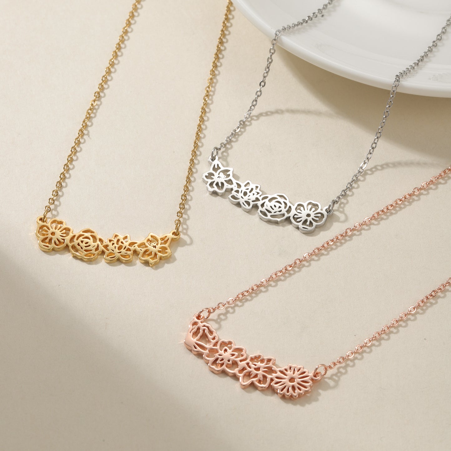 Birth Flower Necklace QN-N8770