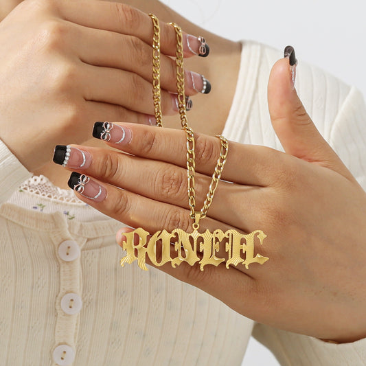 Namenskronen-Halskette F01 QN808