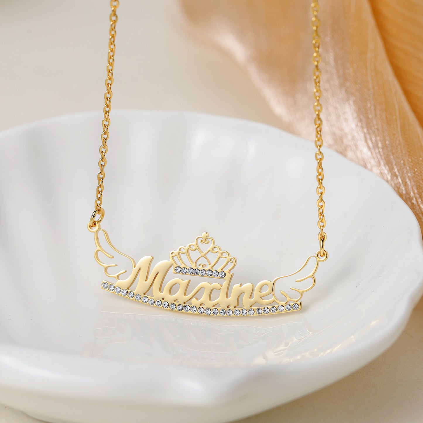 Custom Crystal Name Necklace MN2108