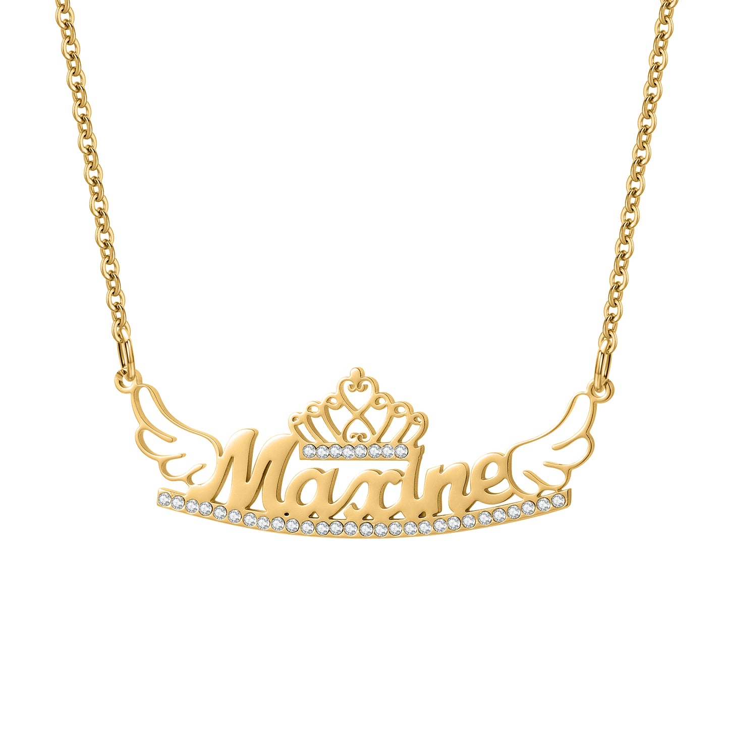 Custom Crystal Name Necklace MN2108