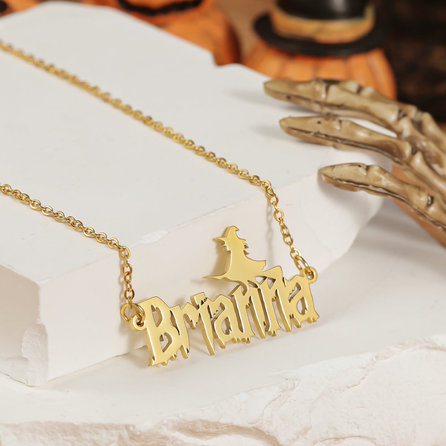 Halloween Name Necklace QNN3033
