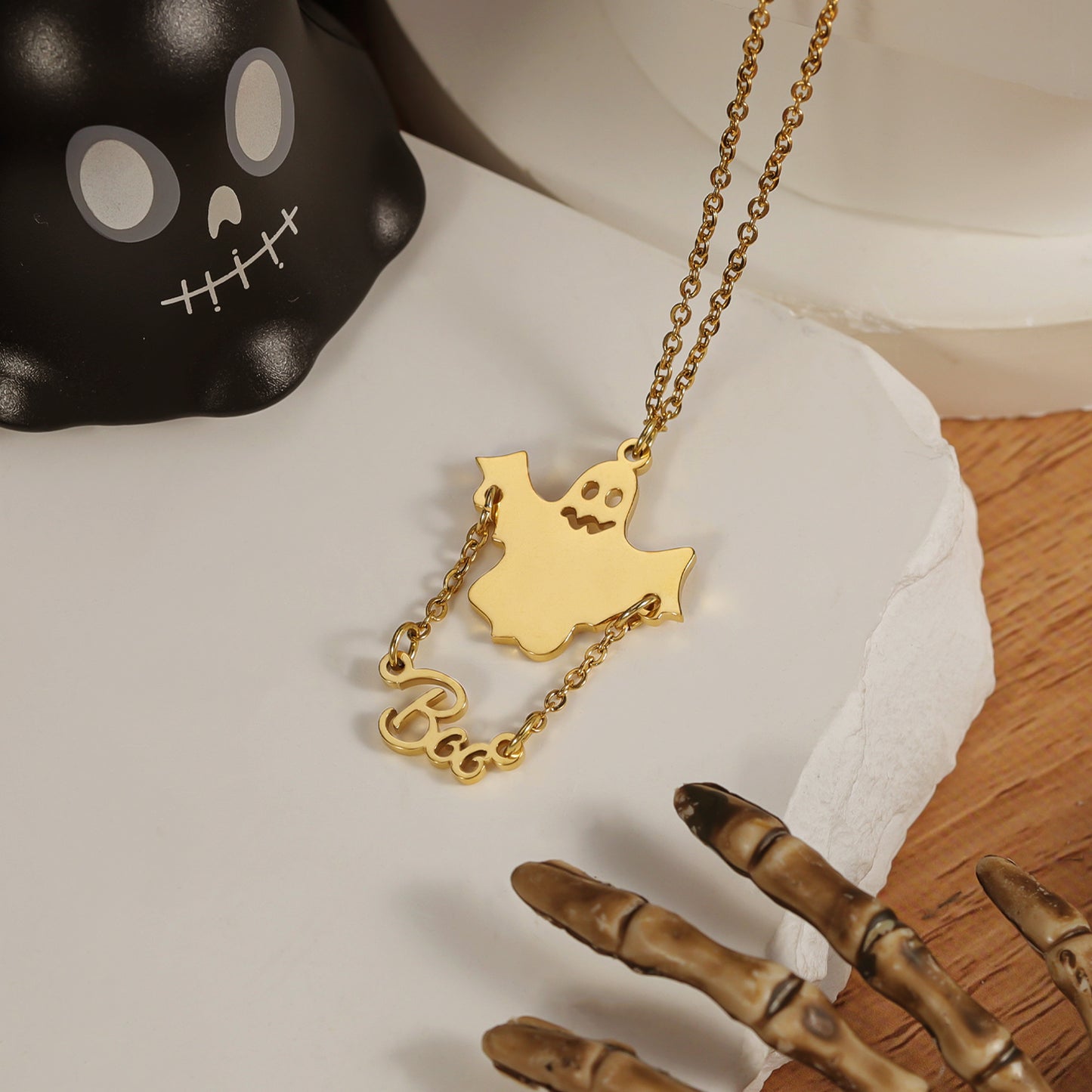 Halloween Ghost Necklace QNN3036