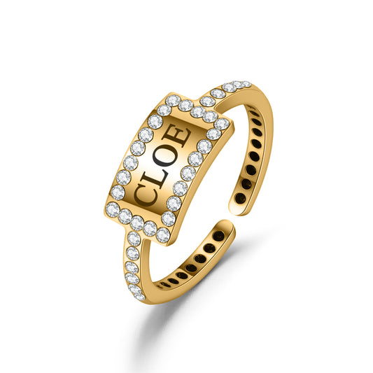 Custom Name Diamond Ring  MR2115