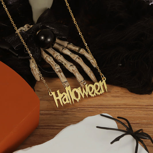 Halloween Custom Name Necklace QNN3035