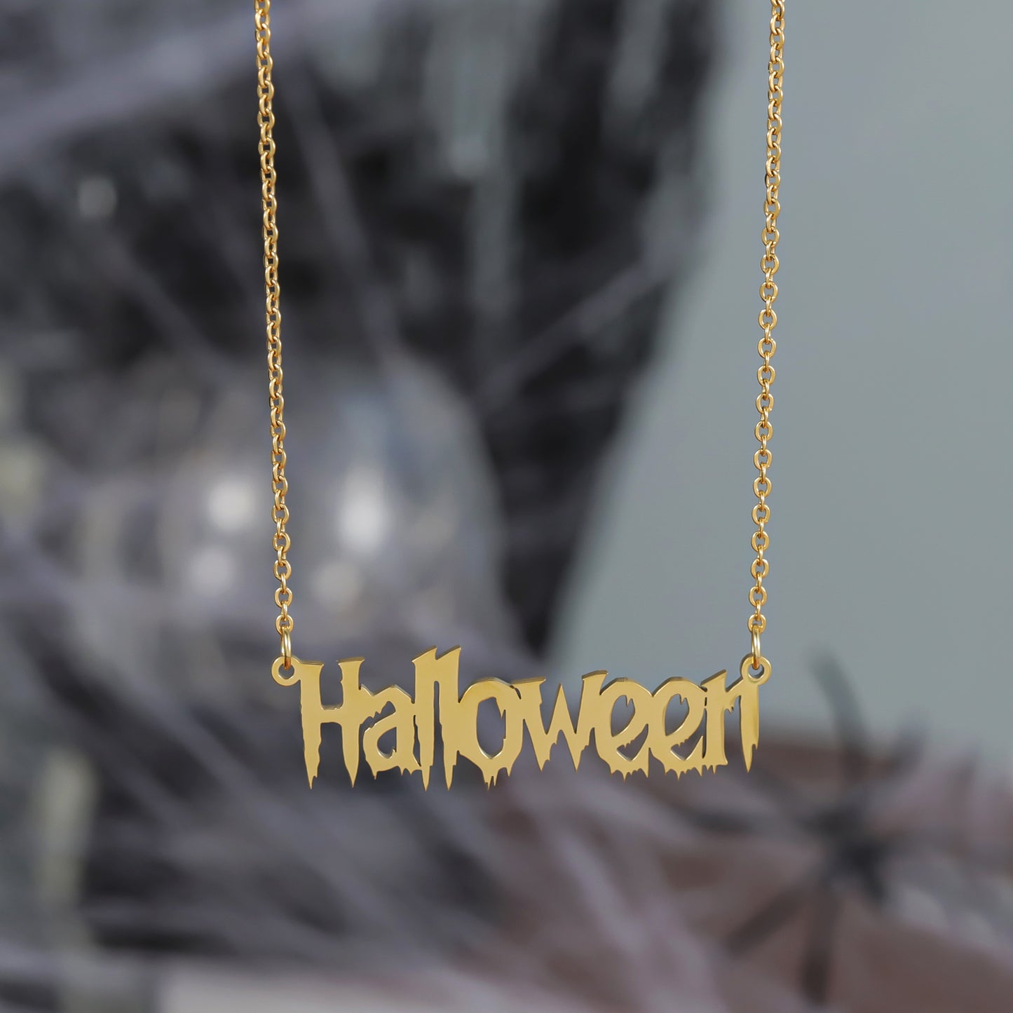 Halloween Custom Name Necklace QNN3035