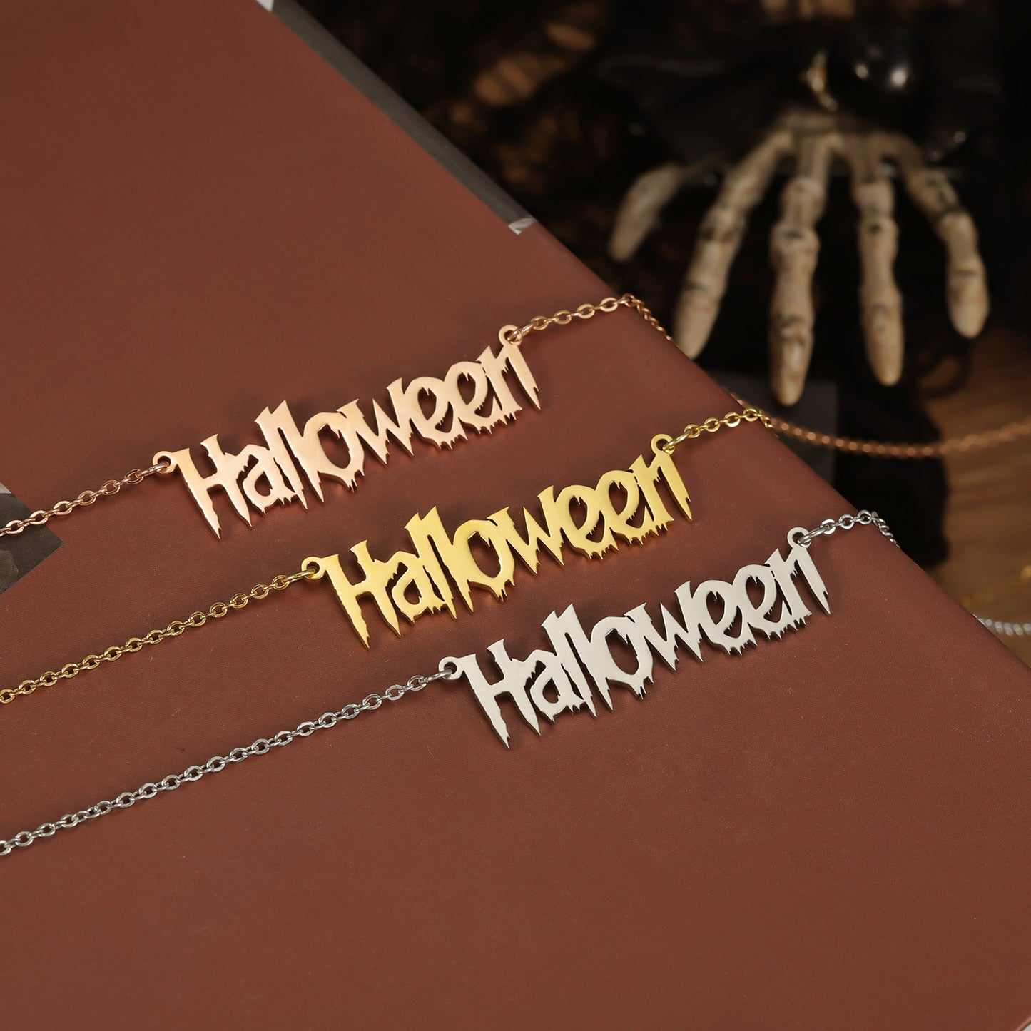 Halloween Custom Name Necklace QNN3035