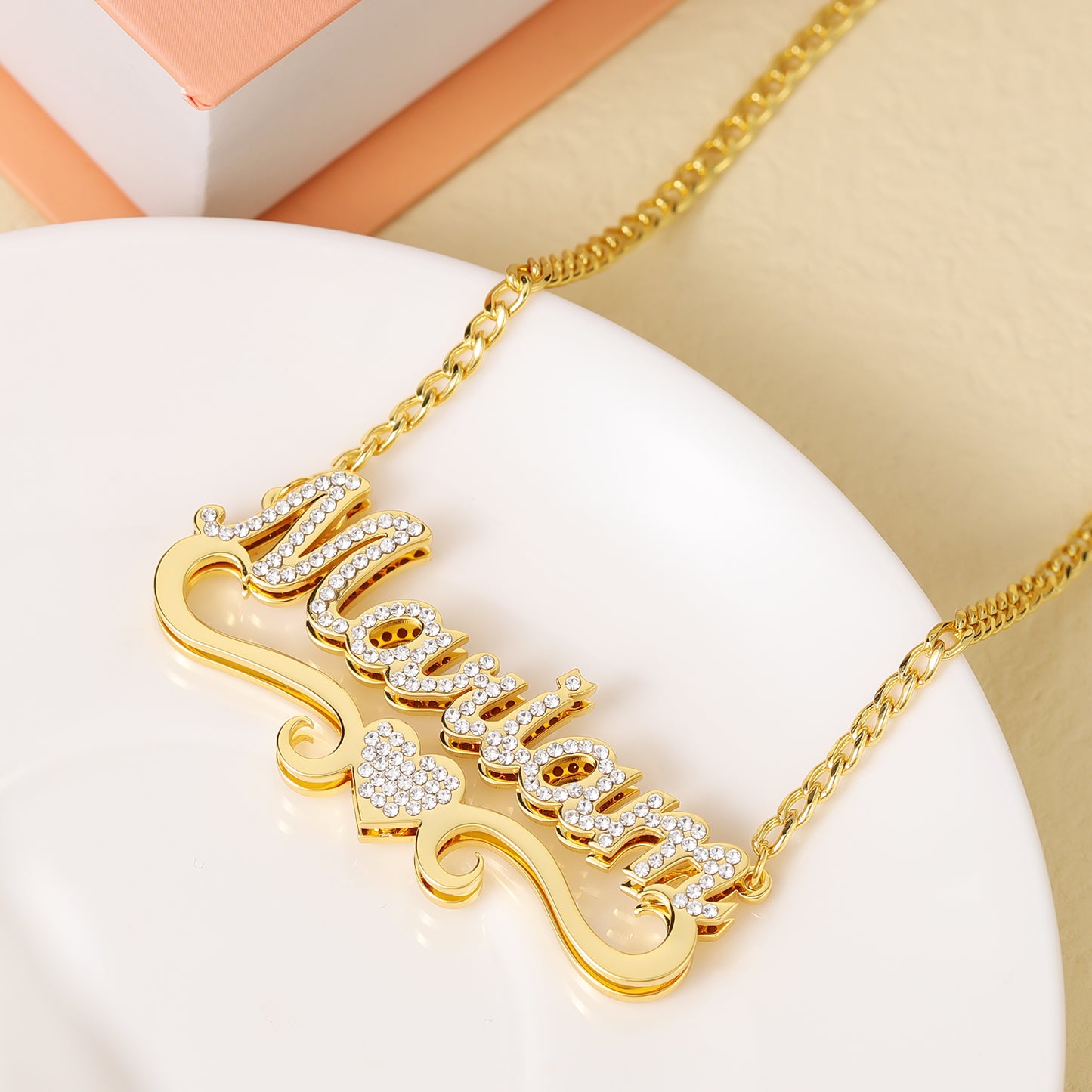 Collier Prénom Double Or QN351-F15
