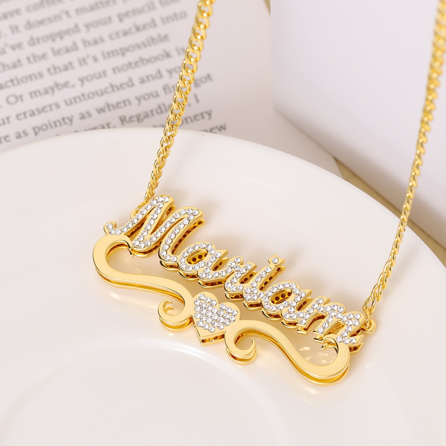 Collier Prénom Double Or QN351-F15