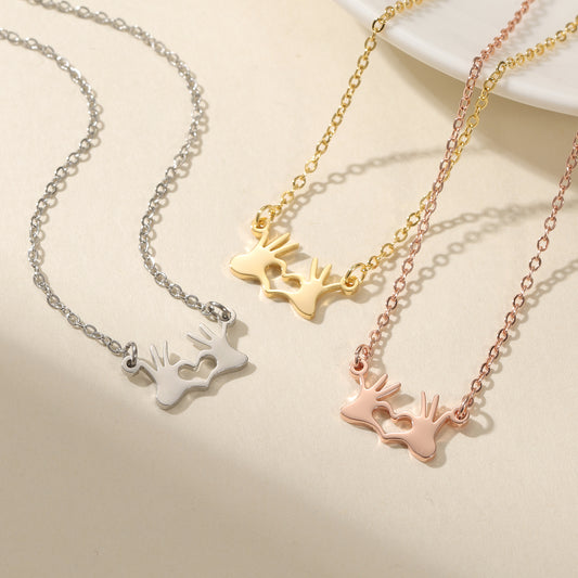 Heart Necklace Gift For Lovers QN-N8649