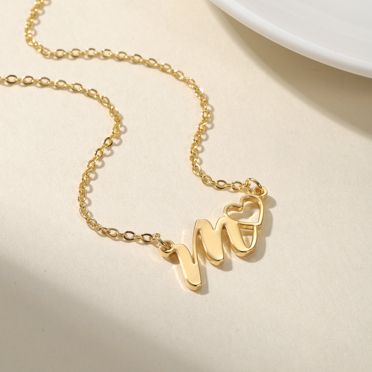 Custom Initial Letter Necklace Mother's Day Gift QN-N8684