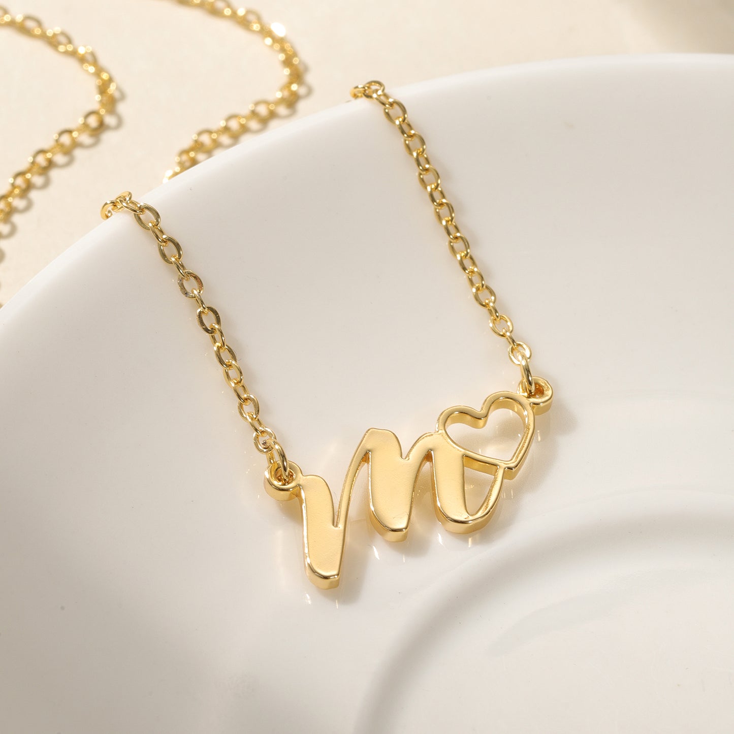 Custom Initial Letter Necklace Mother's Day Gift QN-N8684