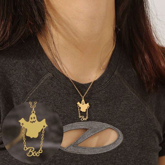 Halloween Ghost Necklace QNN3036