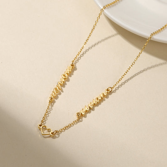 Halskette mit mehreren Namen QN112-F14