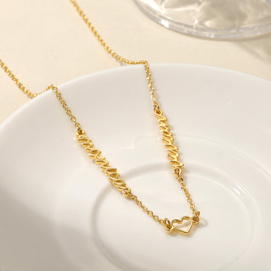 Halskette mit mehreren Namen QN112-F14