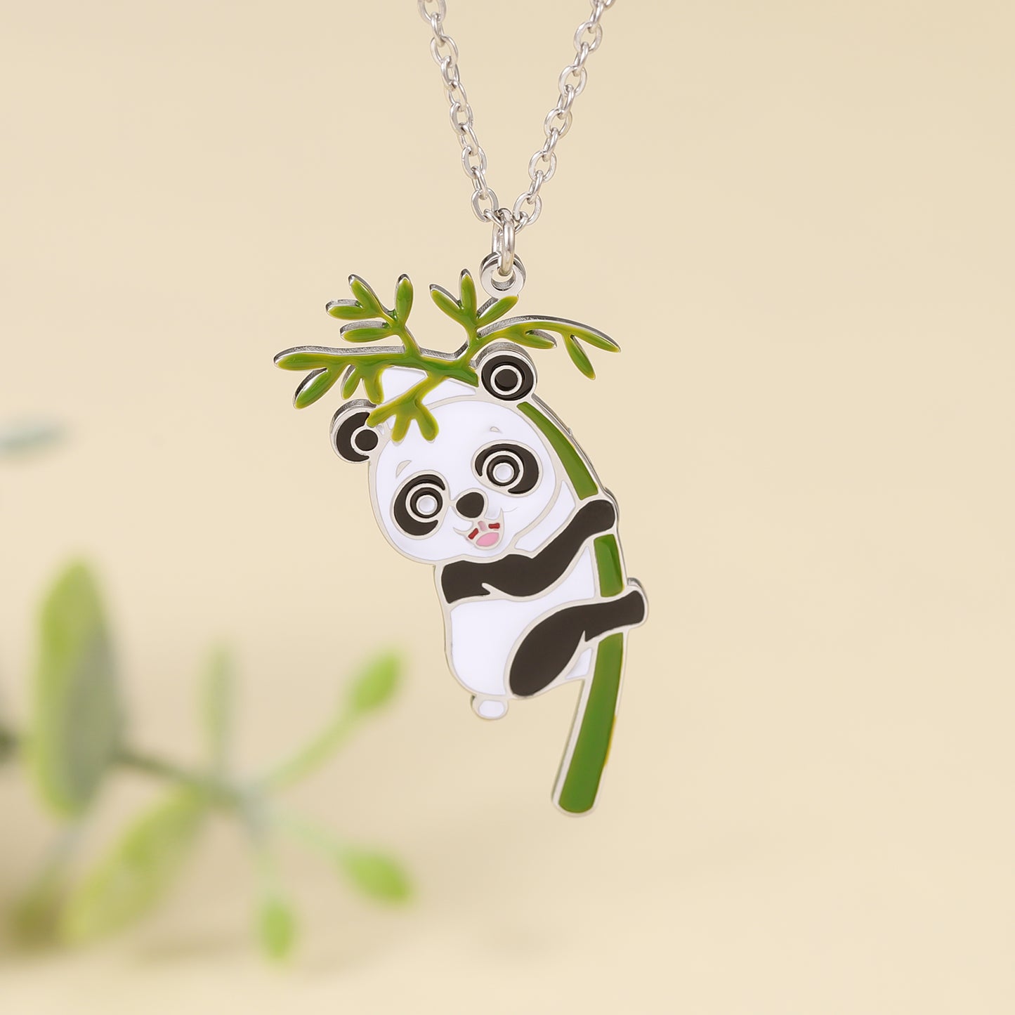 Cute Panda Necklace QEN3042