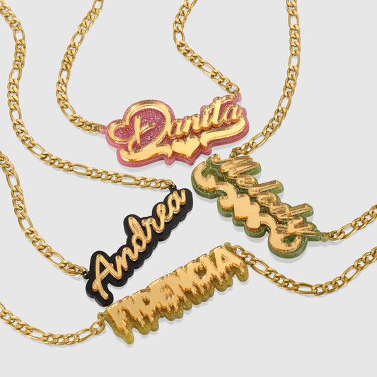 Personalized Name Necklace – Custom Acrylic Pendant Personalized Name Necklace Custom Acrylic Letter Necklace