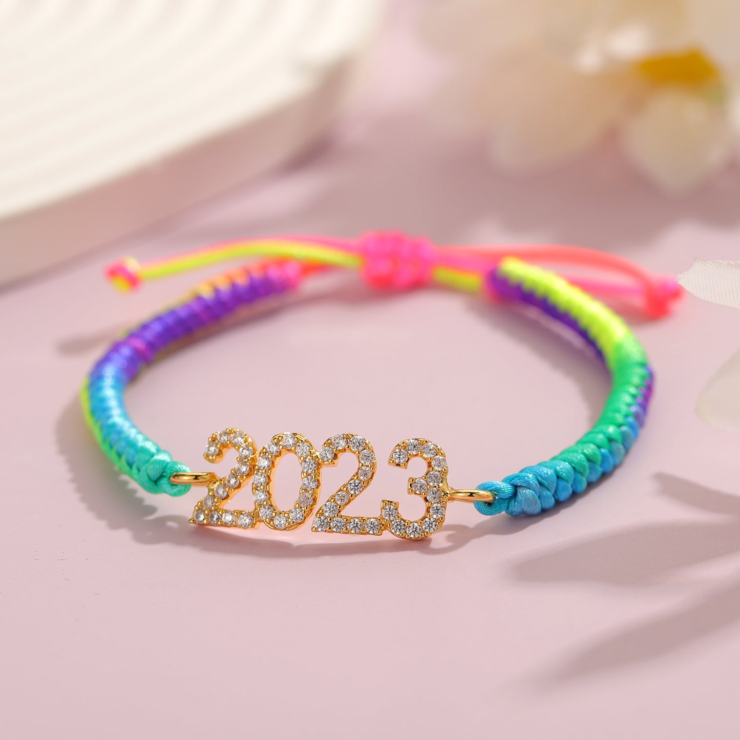 Custom Zircon Number Bracelet MB2190