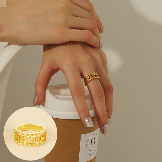 Custom 3D Name Ring 3DR3043