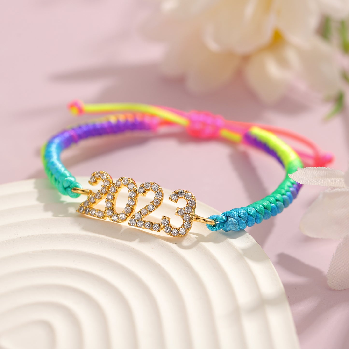 Custom Zircon Number Bracelet MB2190