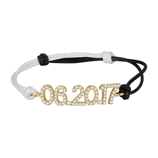 Custom Zircon Number Bracelet MB2191