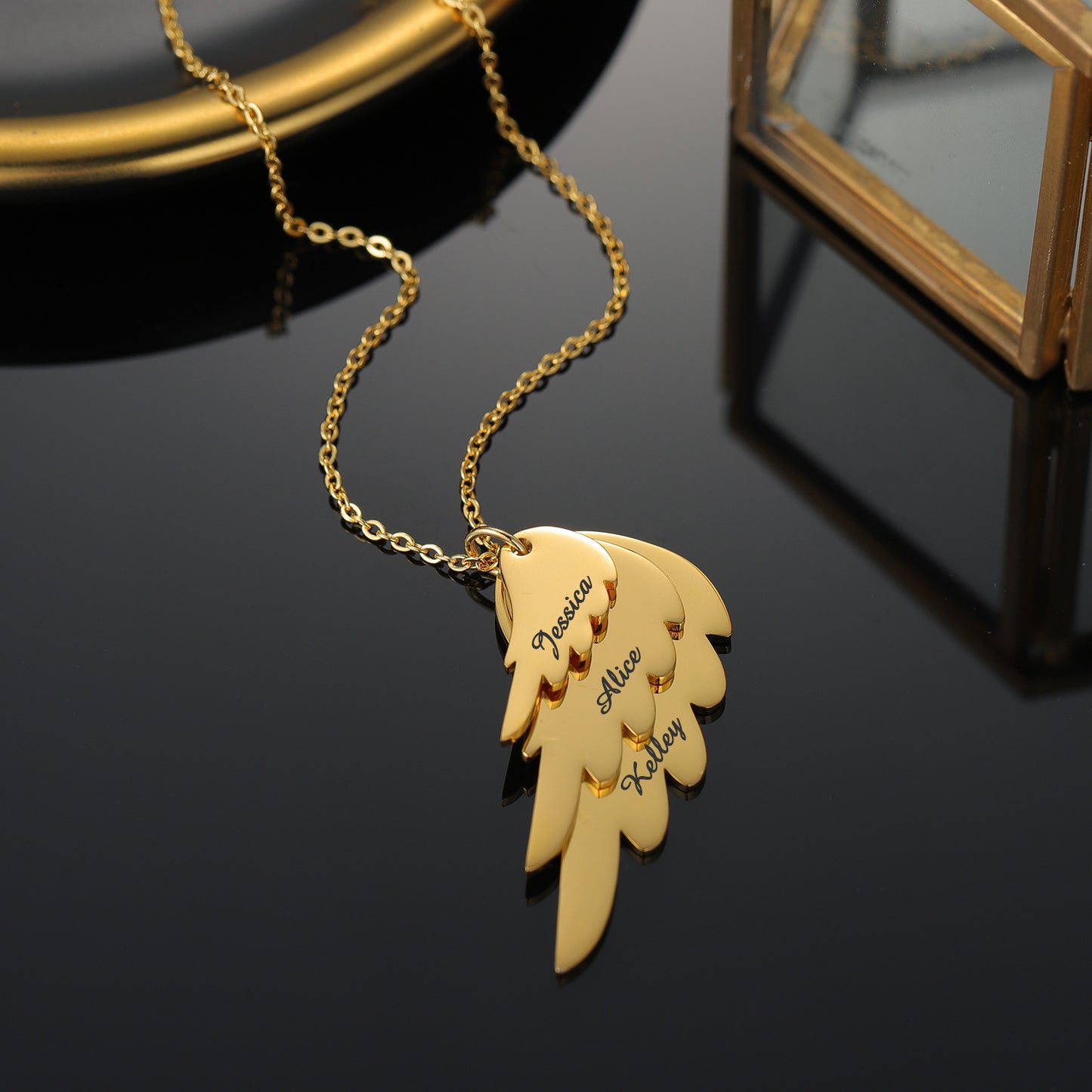 Custom Multiple Name Engraved Necklace QN861