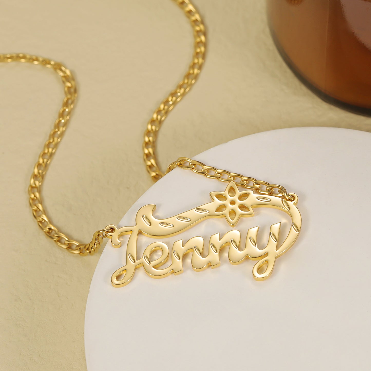 Custom Border Pattern Necklace QFN3004