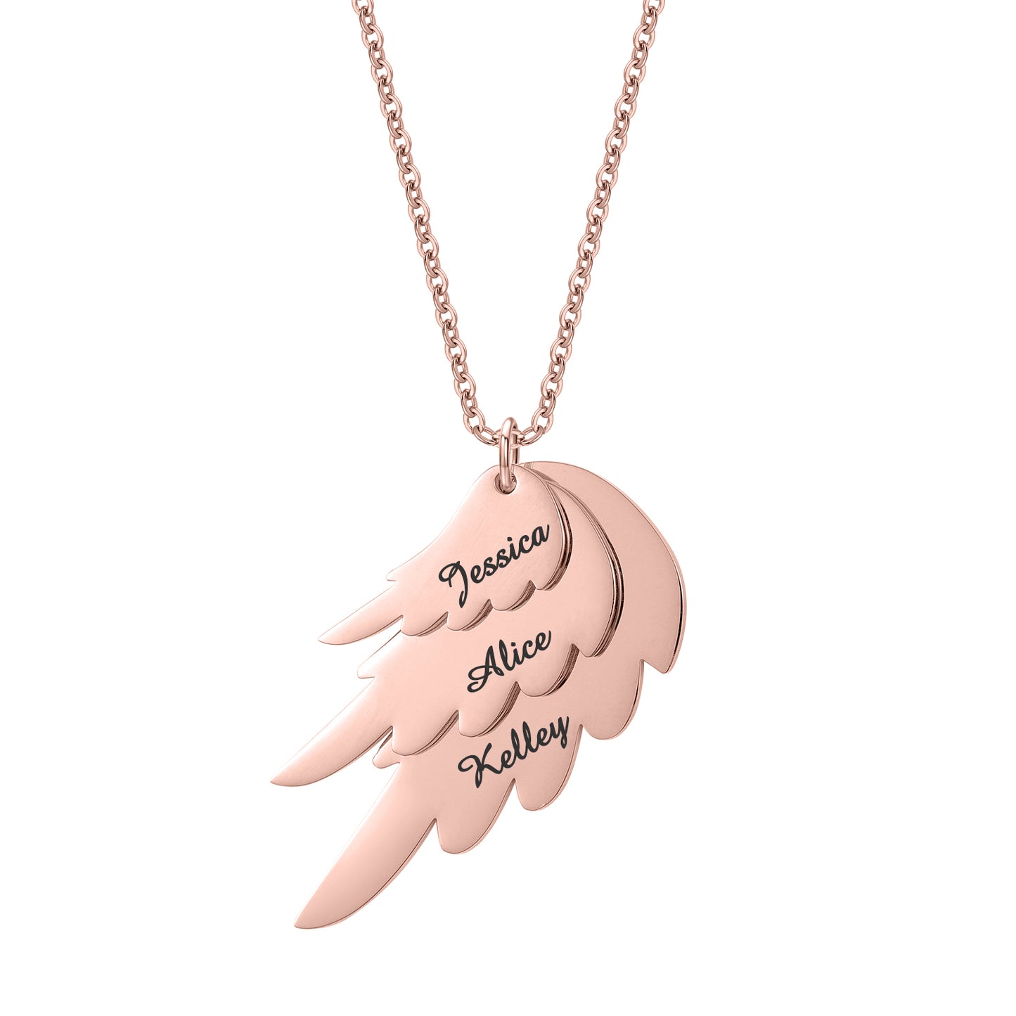 Custom Multiple Name Engraved Necklace QN861
