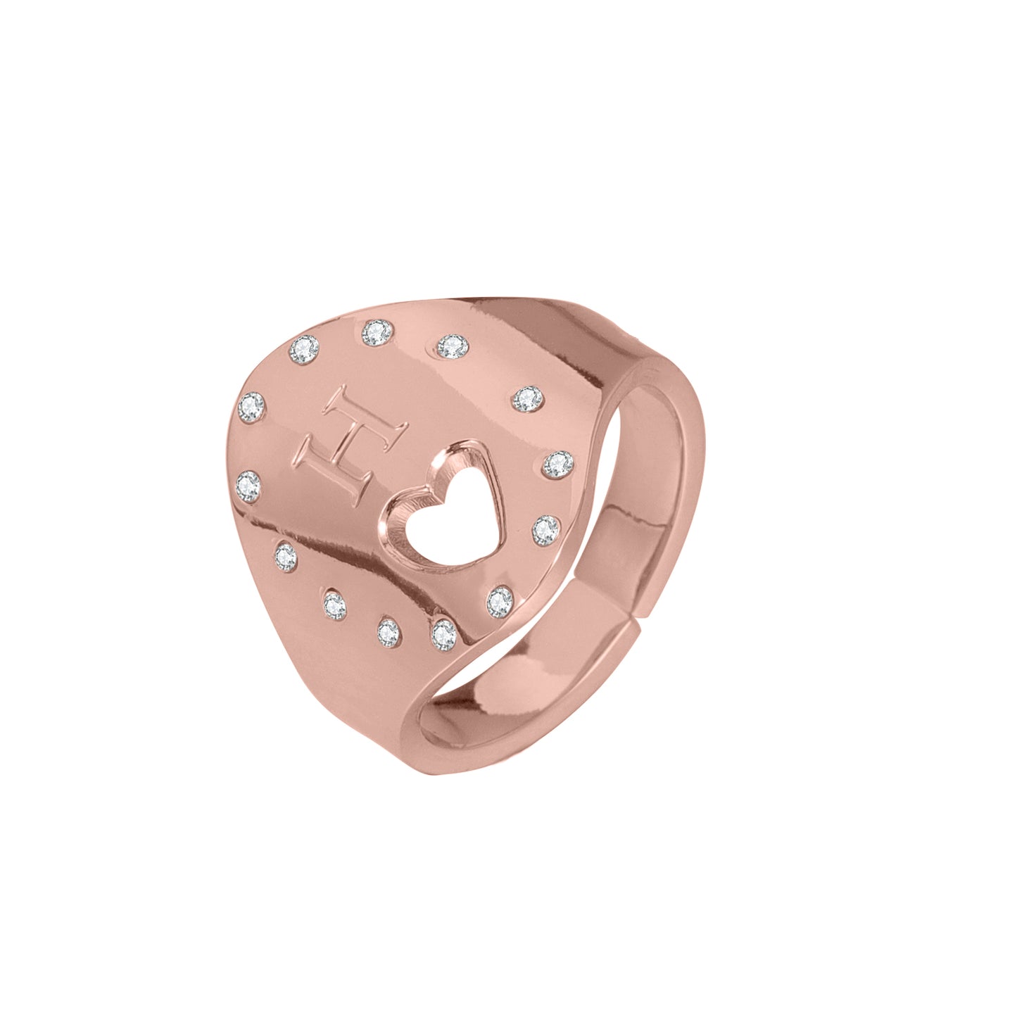 Engraved Heart Ring QFR3085