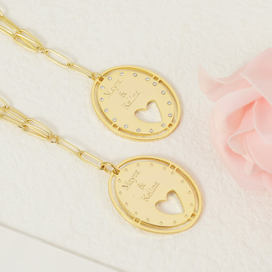 Custom Name Diamond Necklace   QFZN3079