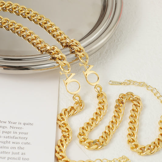 Namenskette aus Edelstahl QN061