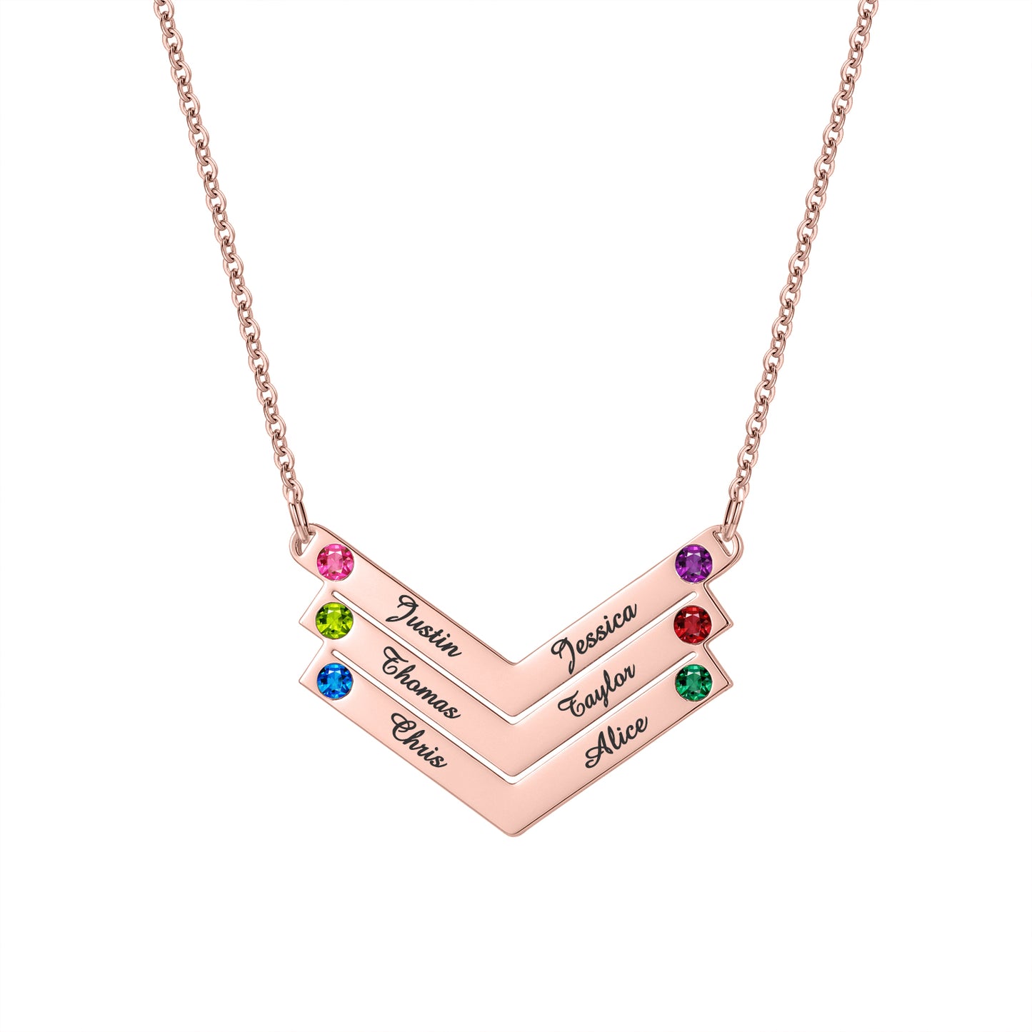Custom Name Multi Arrow Necklace QN876