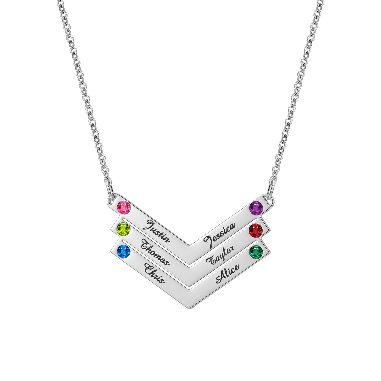 Custom Name Multi Arrow Necklace QN876
