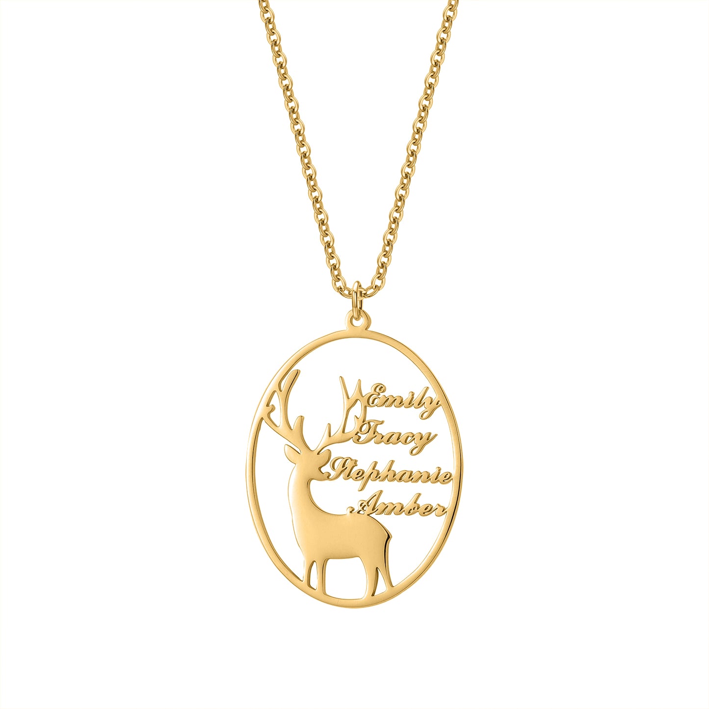 Multiple Names Customized Fawn Necklace QN878