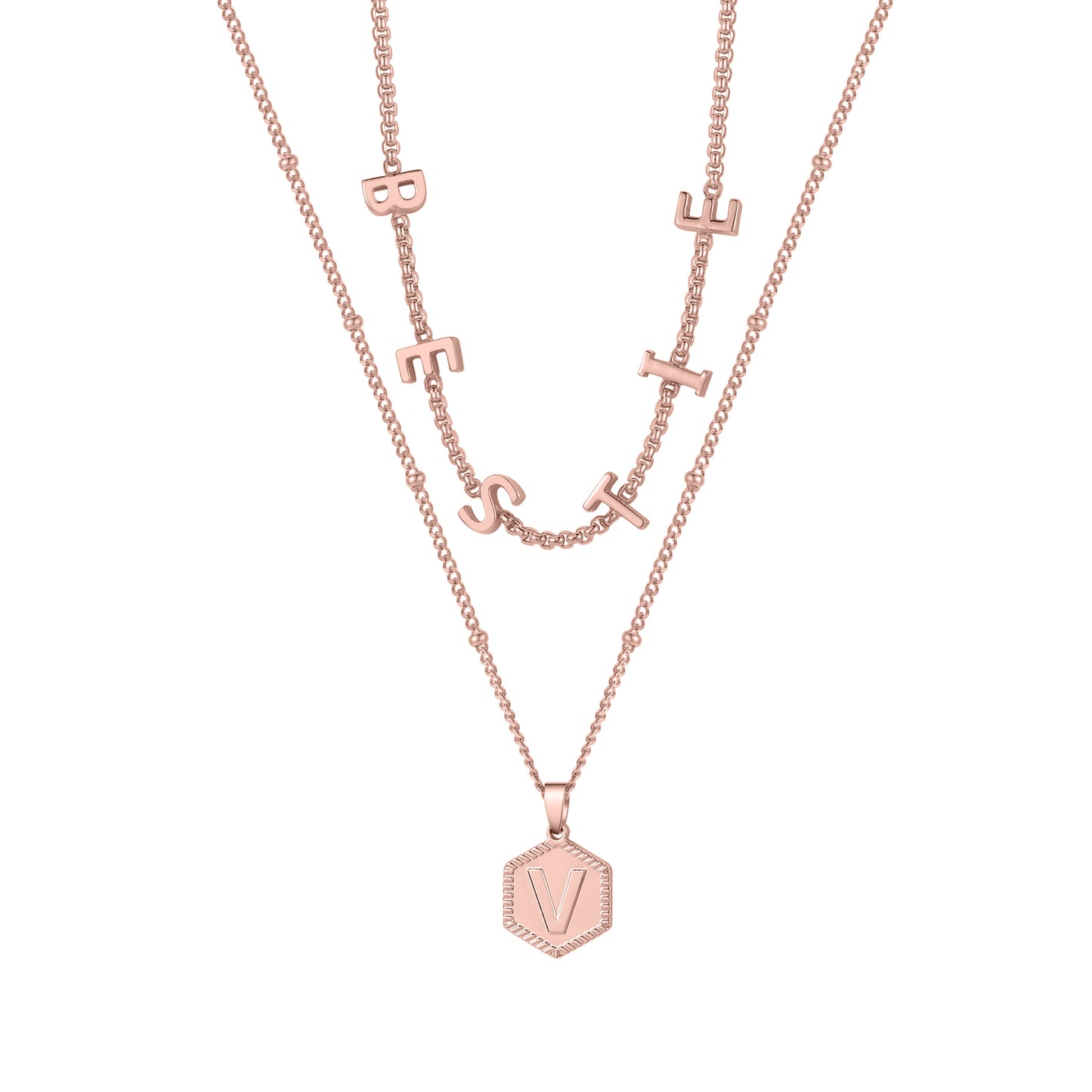 Custom Initial Letters Necklace QN871