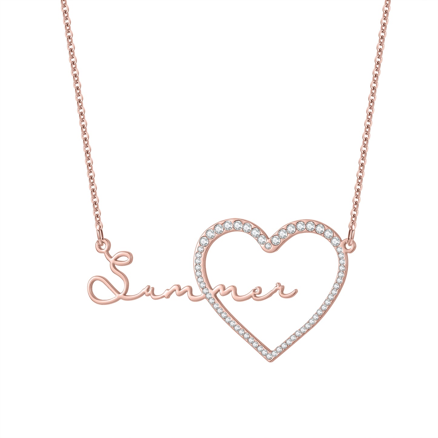 Collier Coeur Nom Personnalisé MN2025
