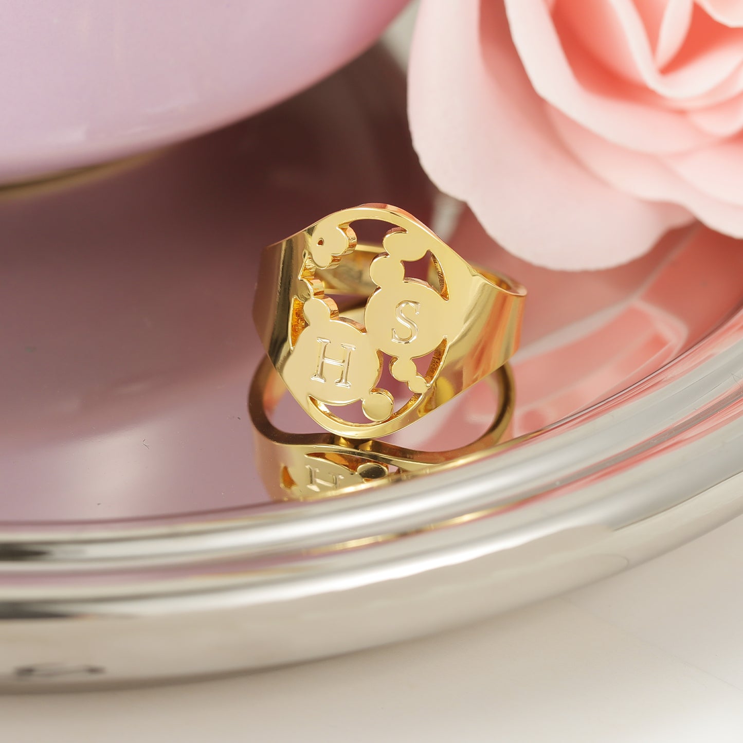 Personalized Initial Letter Rings QFR3086