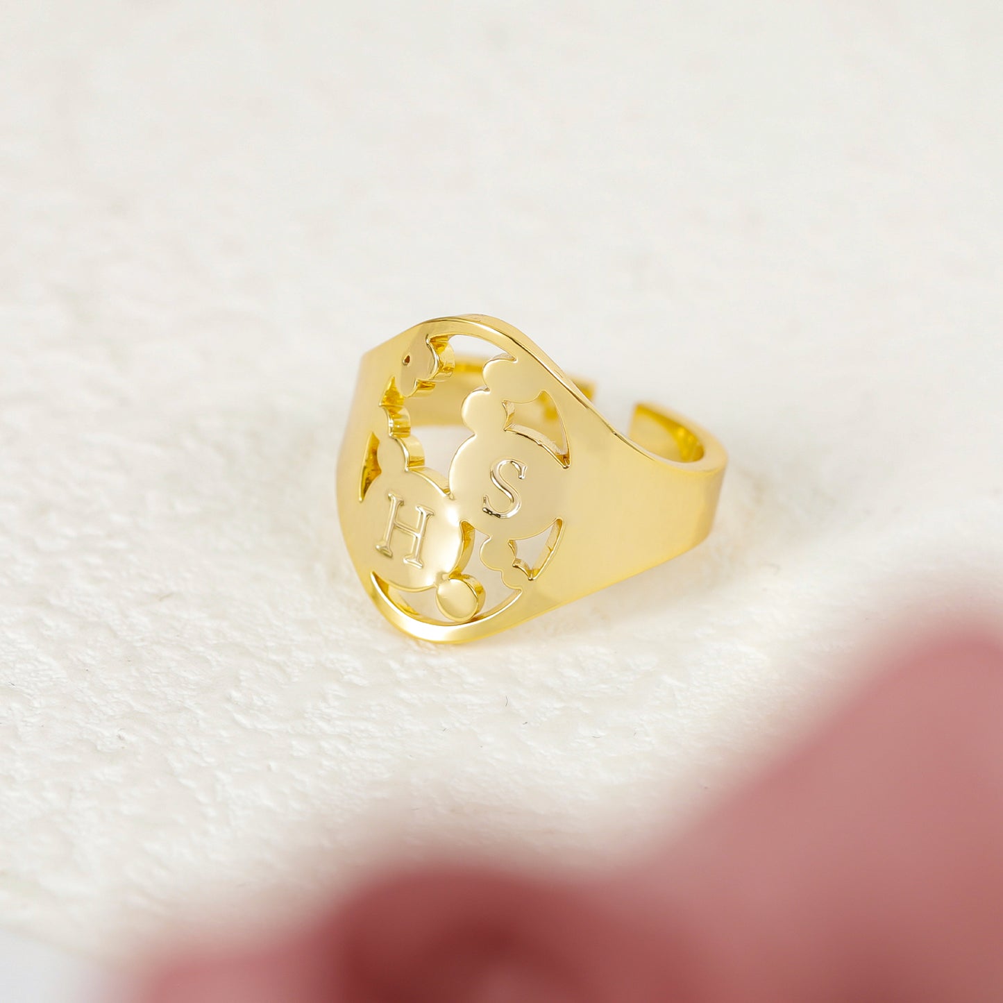 Personalized Initial Letter Rings QFR3086