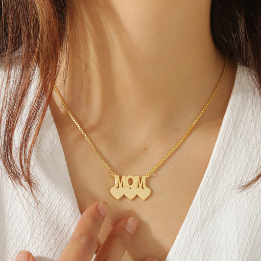 Benutzerdefinierte Halskette mit mehreren Namen und Gravur QN861