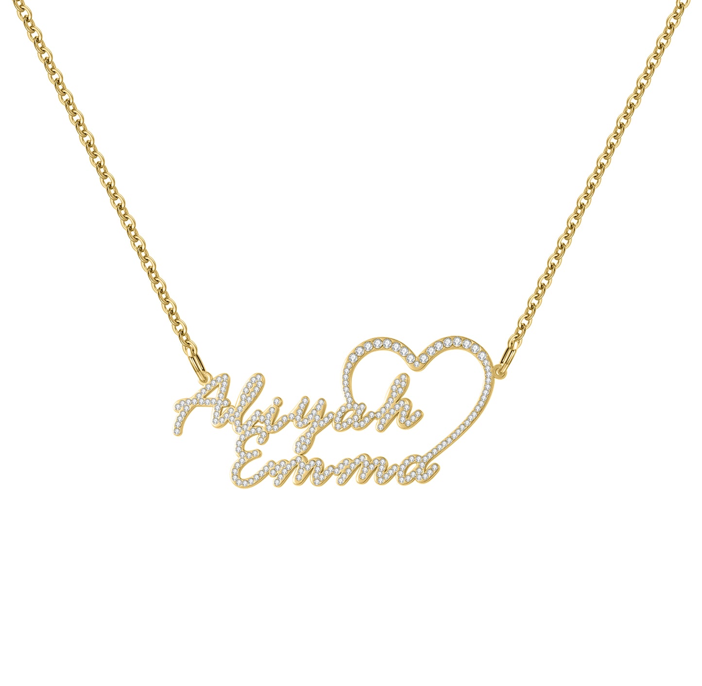 Custom Diamond Name Necklace QZN3204