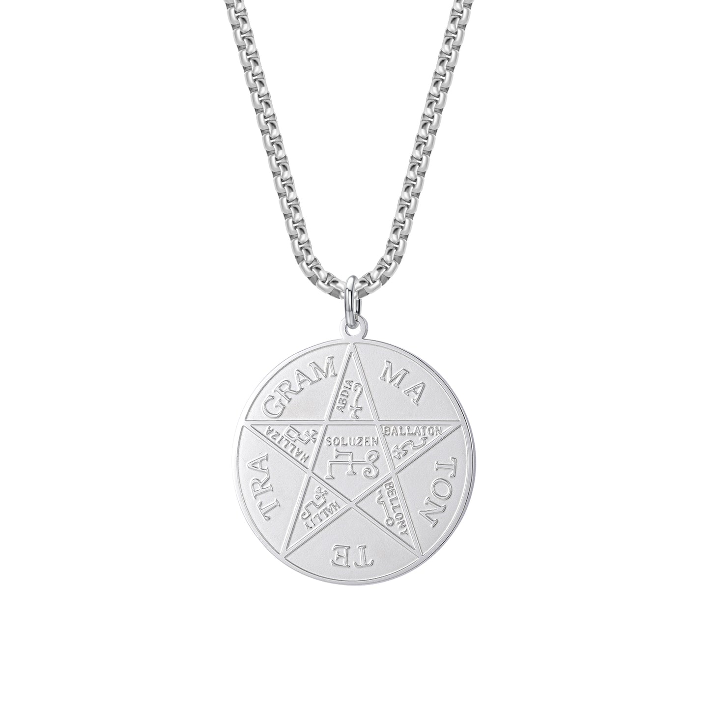 18K Pentagram Amulet Pendant Necklace QF-N0011