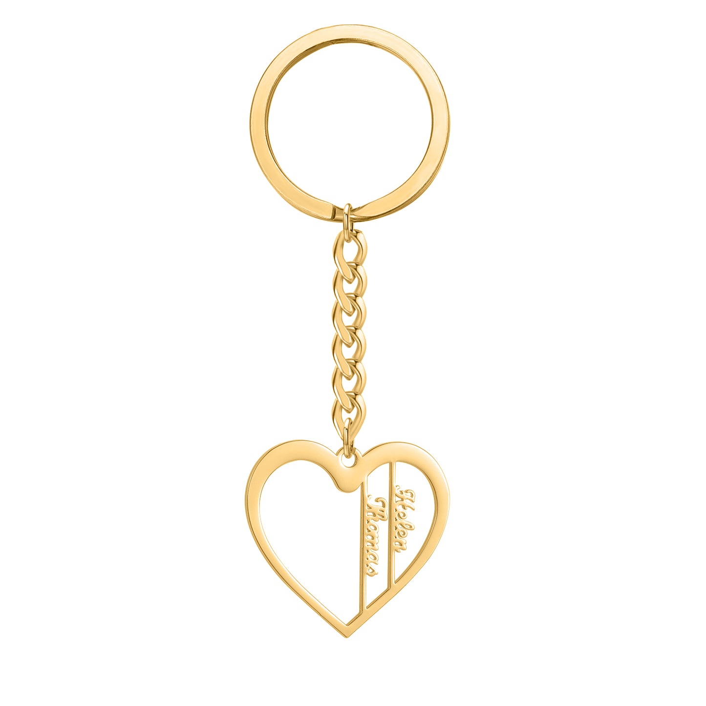 Heart Shaped Name Keychain QN-K0006