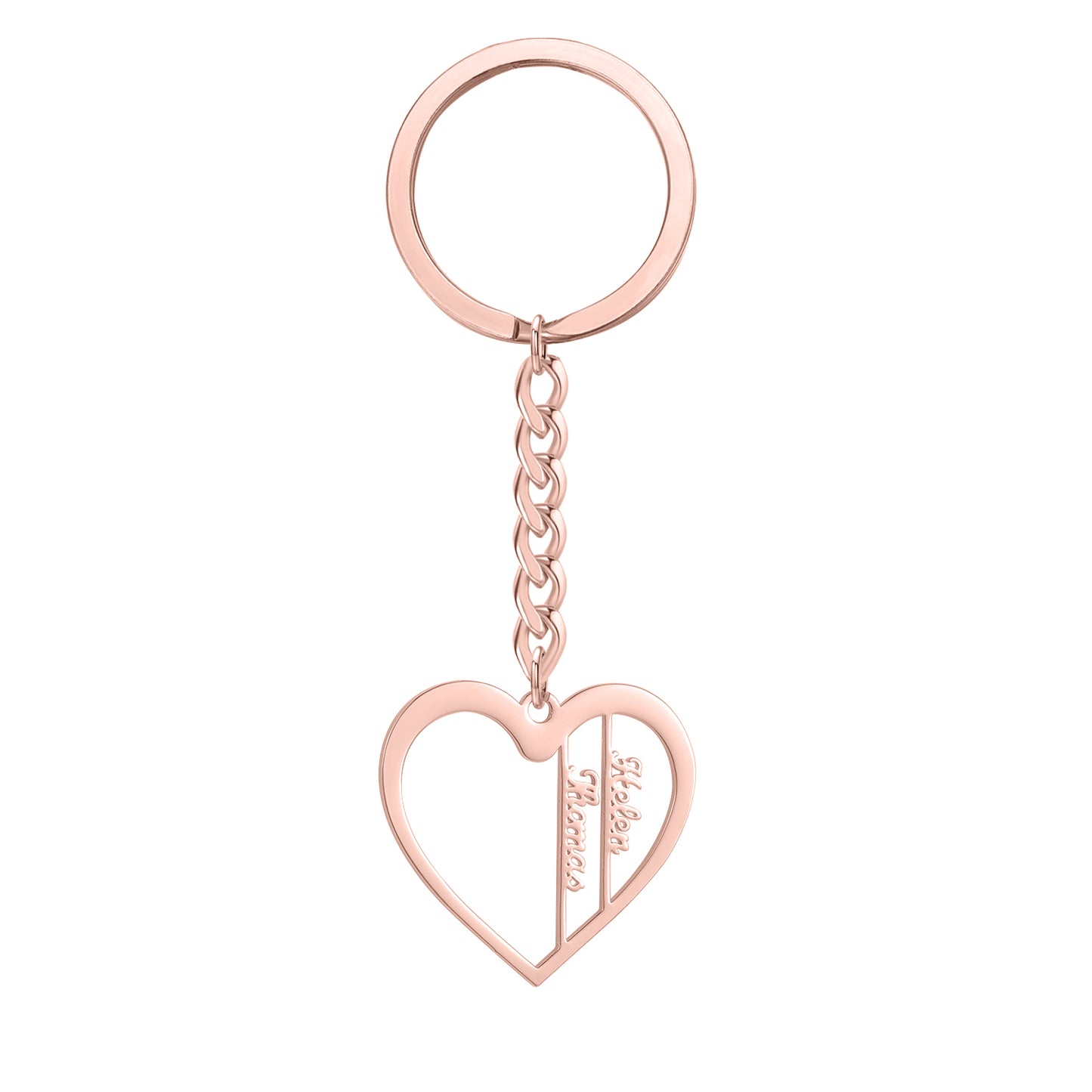 Heart Shaped Name Keychain QN-K0006