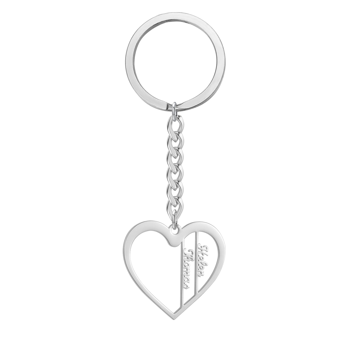 Heart Shaped Name Keychain QN-K0006