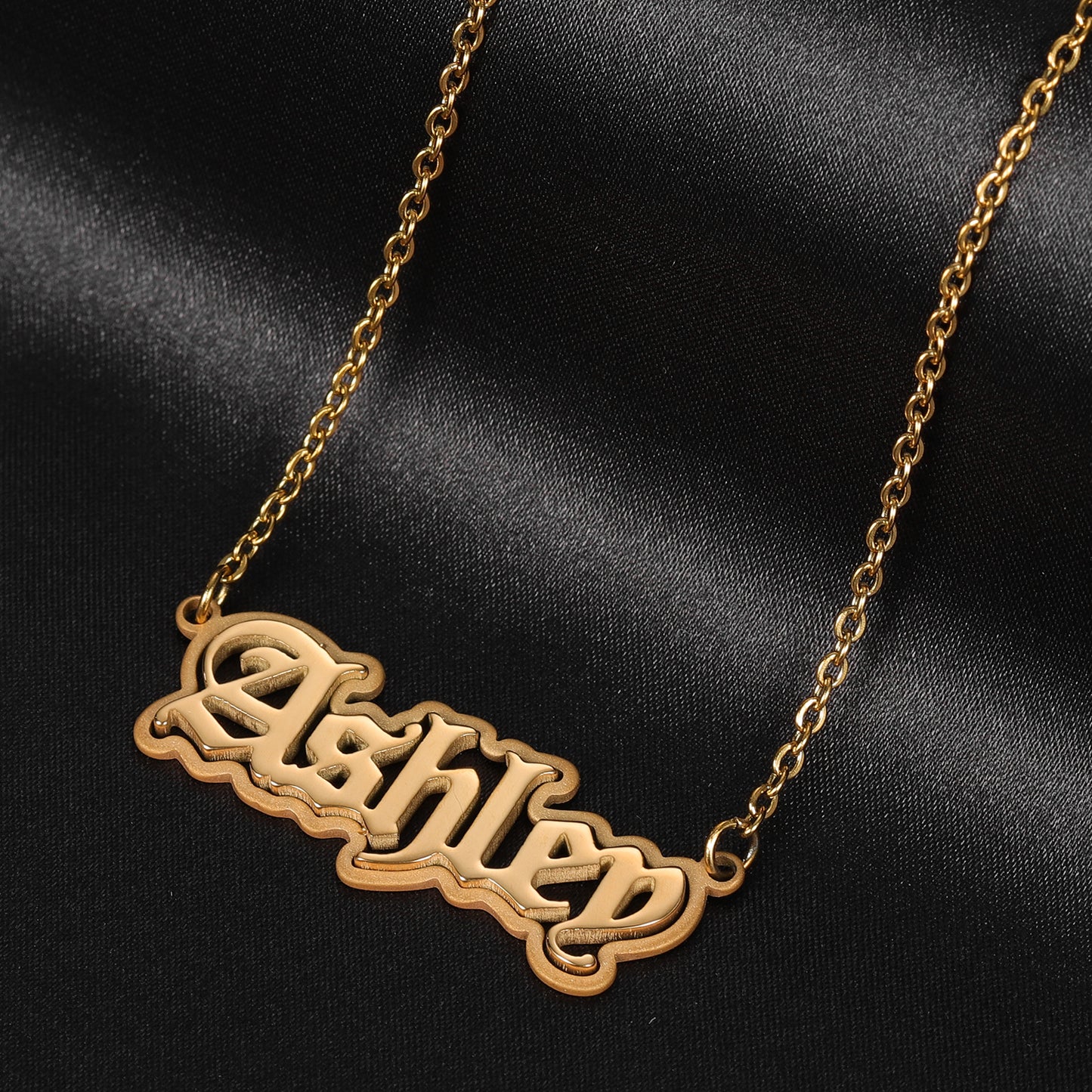 Personalized Charm Double Names Necklaces QN20987