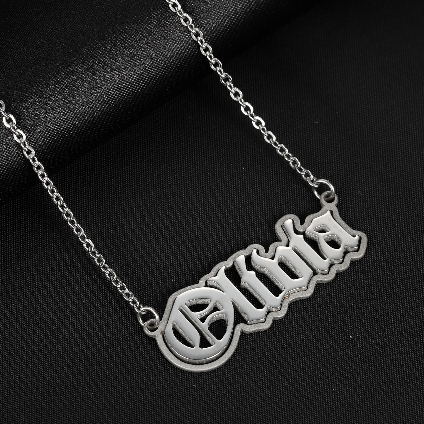 Personalized Charm Double Names Necklaces QN20987
