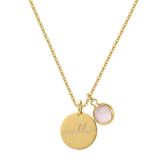 Name Birthstone Personalised Necklace MN857